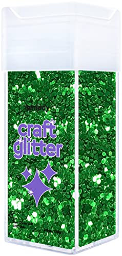 Craft Glitter Shaker Emerald Green 110g Super Chunky (3.9 Ounce)