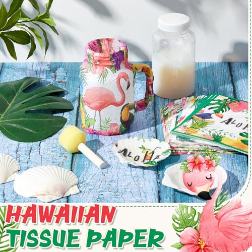 36 Pack 9 Styles Decoupage Napkins Tropical Plants Luau Party Decor (36 Count)