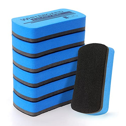 6 Pack Magnetic Dry Eraser Erasers (6 Count)