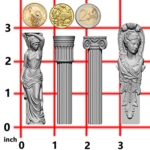 Art Mold for Polyclay Air Dry Clay Plaster