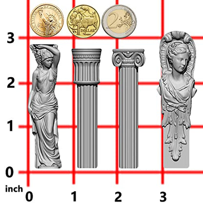Art Mold for Polyclay Air Dry Clay Plaster