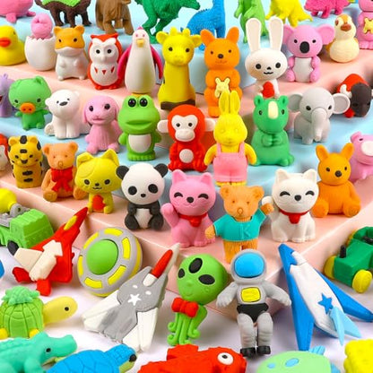 60 Pcs Animal Desk Pets (60 Count)