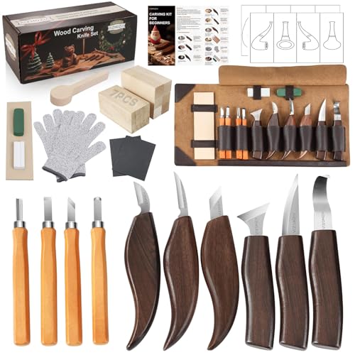 Wood Carving Kit for Beginners (30 Count)