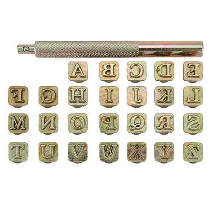 27 Pieces Leathercarft Stamping Tool Set (27 Count)