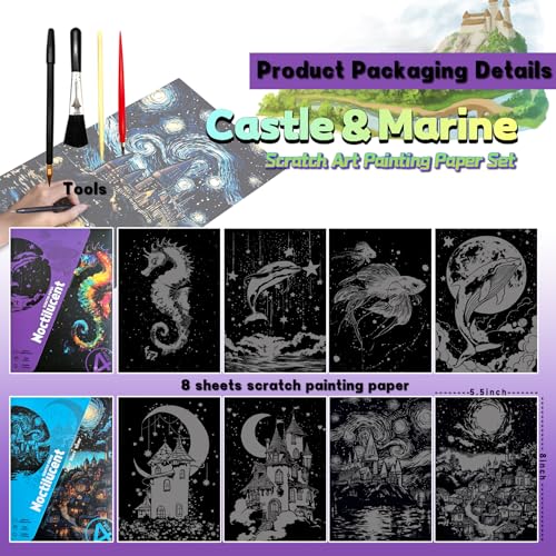 Glow in The Dark Scratch Art for Adults