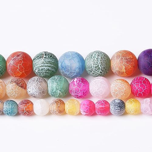 32PCS 12MM Weathered Agate Beads