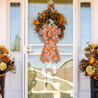 2 Rolls Fall Pumpkins Ribbons for Bows