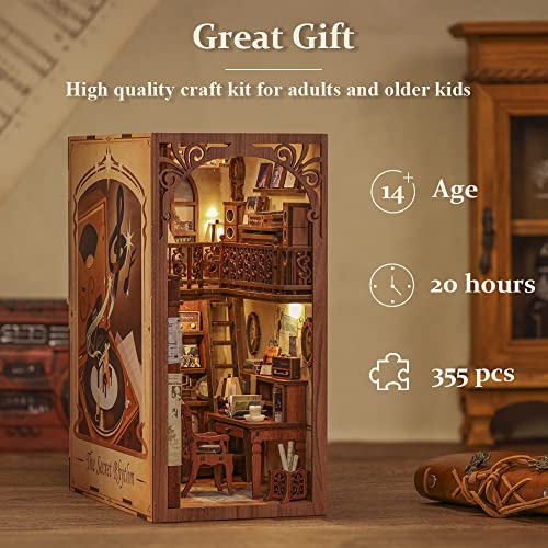 Book Nook Kit DIY Miniature House Dollhouse for Adults