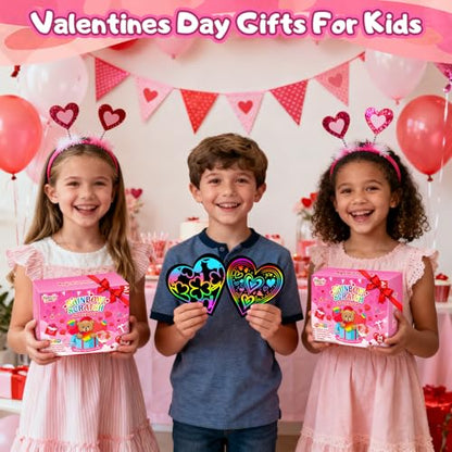 24 Pack Rainbow Scratch Notebook Art Party Favors for Kids