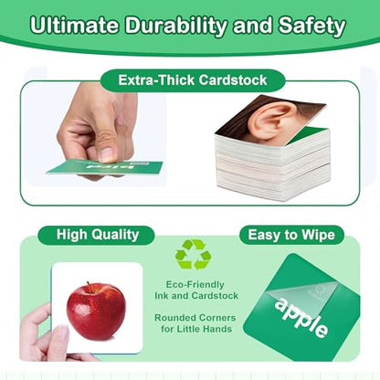 Thick Baby Flash Cards for Toddlers 1 (60 Count)