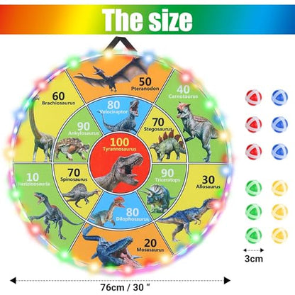 30 Inch LED Dart Board Kids Game (12 Count)