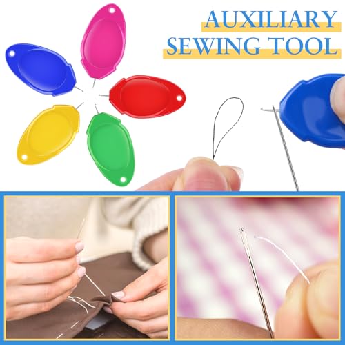 35PCS Needle Threaders 5 Colors Thumb Shape Sewing Needle Threader