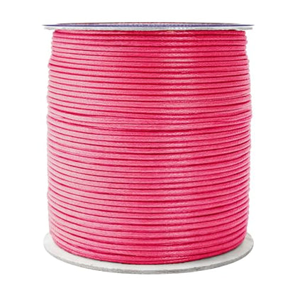 1.5mm Hot Pink Waxed Cord