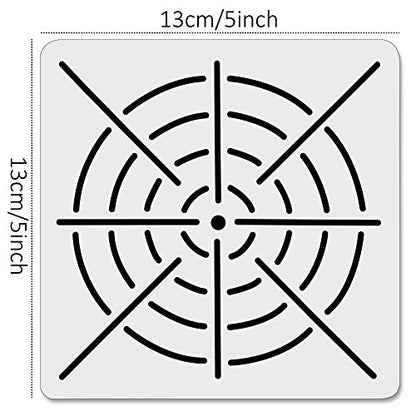 19pcs Mandala Dotting Tools Set Pen Dotting Tools Mandala Stencil Ball Stylus Paint Tray for Painting Rocks (58 Count)