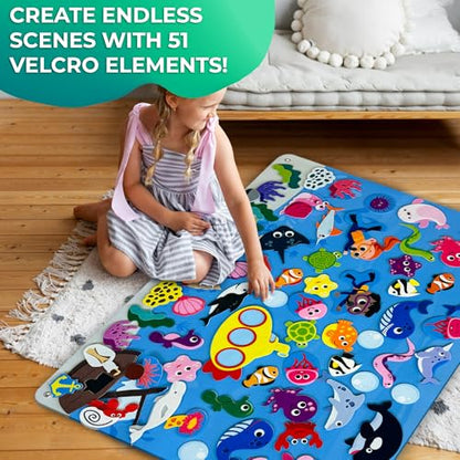 Ocean Felt Board for Toddlers 61 Pcs