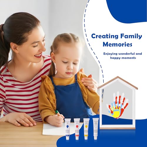 Exclusive House Shaped Family Handprint Kit; Unique DIY Keepsake