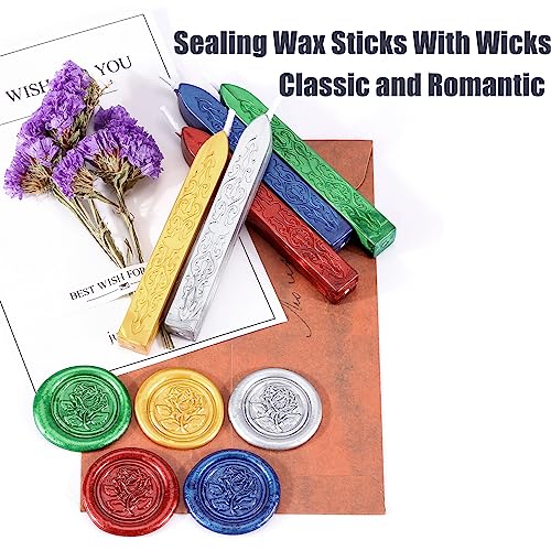 12Pcs Sealing Wax Sticks for Wax Seal Stamp (12 Count)