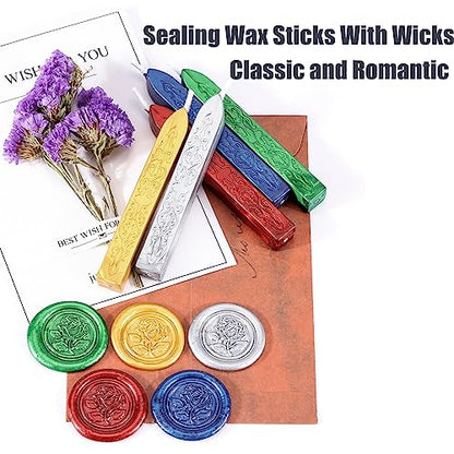 12Pcs Sealing Wax Sticks for Wax Seal Stamp (12 Count)