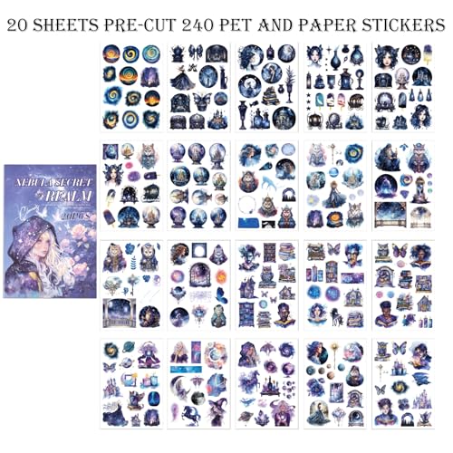 Fantasy Magic Scrapbook Stickers 20 Sheets 240 Pre