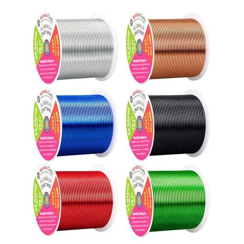 22 GA Black Red Green Assorted Anodized Aluminum Craft Wire