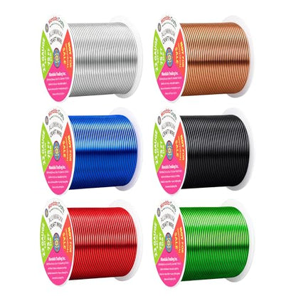22 GA Black Red Green Assorted Anodized Aluminum Craft Wire