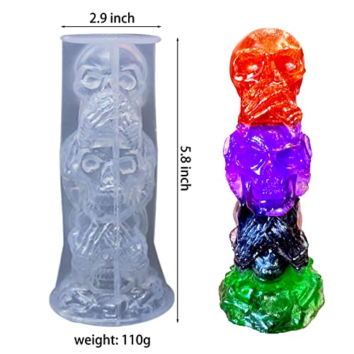 Halloween Skull Candle Mold