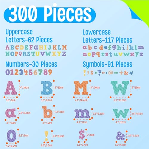 300 PCS Alphabet Combo Set
