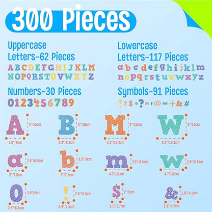 300 PCS Alphabet Combo Set