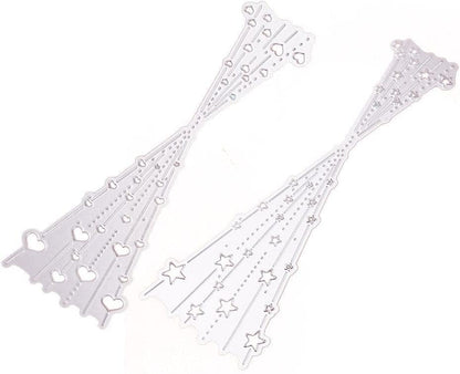 Heart Bubble Spotty Line Cutting Dies for Card Making DIY Scrapbooking Photo Album Decorative Embossing Paper TemplatedCraft Template for Paper Card Making Album Arts Supplies