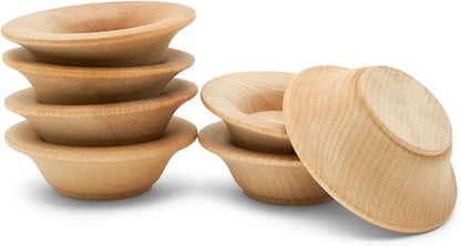 Woodpeckers Wooden Craft Bowls Unfinished 2-3/4 inch Set of 50, for Crafts & Sorting, Spice/Nuts/Condiment Bowls, & Artisan Boards