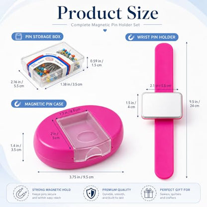 2 Pieces Magnetic Pin Cushion