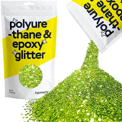 Resin Glitter Lime Green 100g Extra Chunky (3.5274 Ounce)