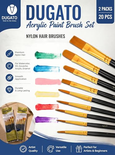 Paint Brush & Palette Set (25 Count)