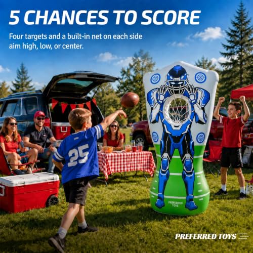 65 Inch Inflatable Football Target for Kids