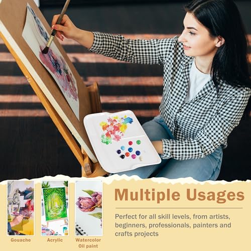 Rectangular Plastic Paint Palette (2 Count)