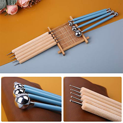 9 PCS Dotting Tools Ball Styluses with Box