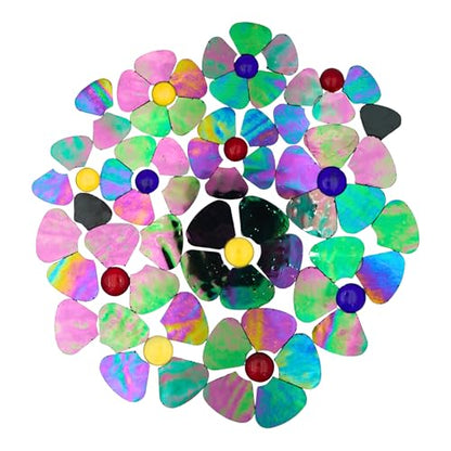 Iridescent Flower Mosaic Tiles (12 Count)