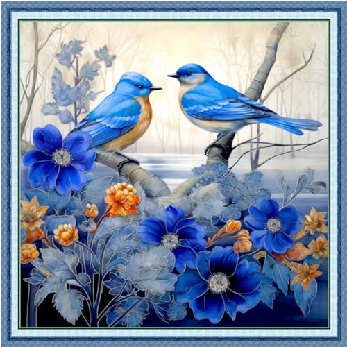 Stamped Cross Stitch Kits Full Range of Embroidery Needlework Starter Kits for Beginners Adults 11CT Embroidery Patterns Art Crafts DIY Needlepoint Kits