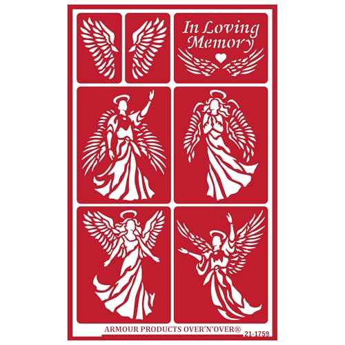 Over'N'Over Reusable Glass Etching Stencils