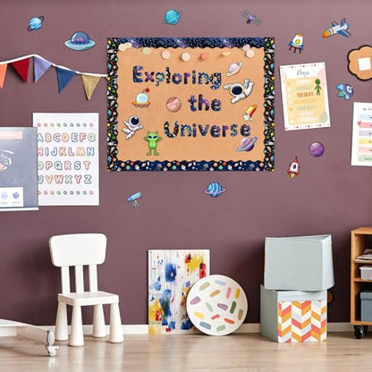 221 Pcs Space Bulletin Board Letters for Classroom Wall (225 Count)
