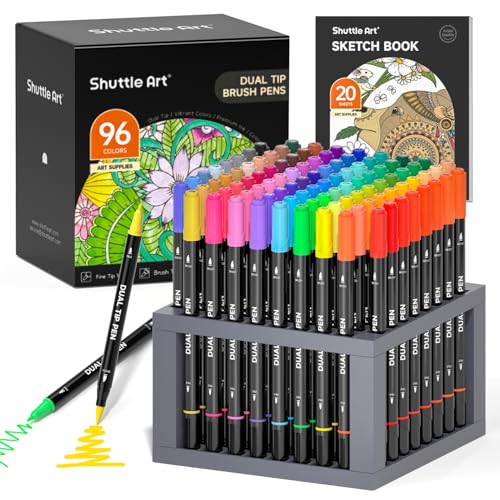 Dual Tip Brush Pens (96 Count)