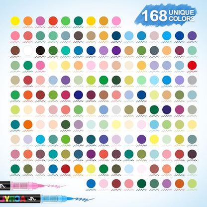 168 Acrylic Paint Markers (168 Count)