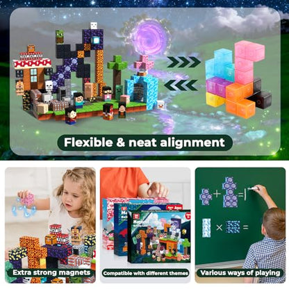 300PCS Magnetic Blocks