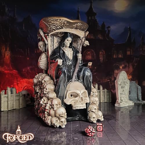Grim Bones Dice Tower with LED Skull Eyes