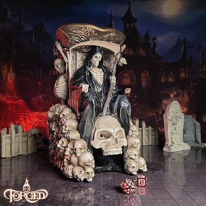 Grim Bones Dice Tower with LED Skull Eyes