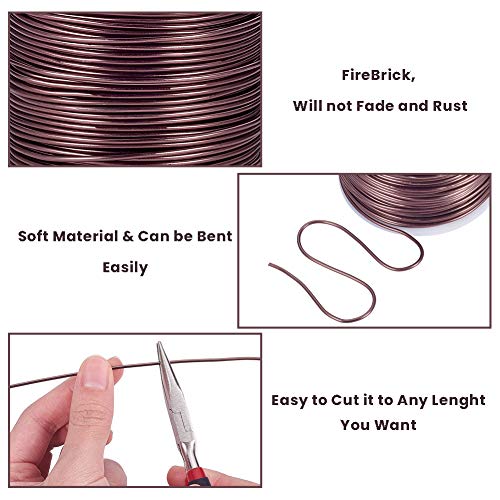 15 Gauge 220FT Aluminum Wire Anodized Jewelry Craft Making Beading Floral Colored Aluminum Craft Wire (220 Foot)