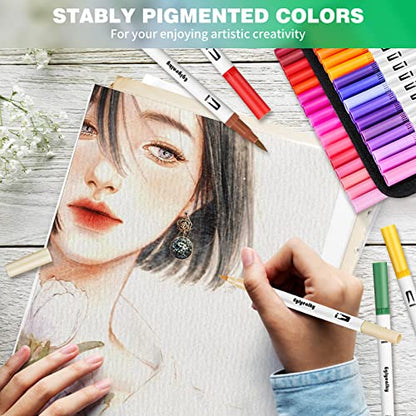 Markers for Adult Coloring (100 Count)