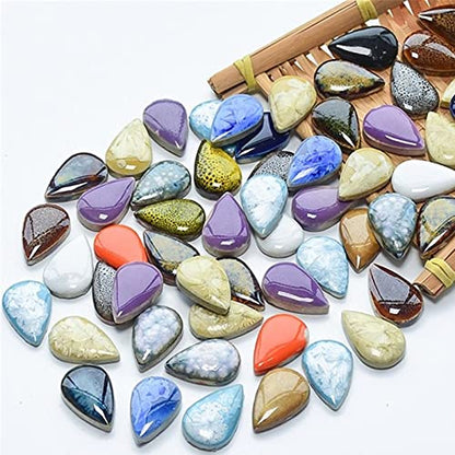 500g 1.1lb Random Color Irregular Ceramics Mosaic Tiles (16 Ounce)