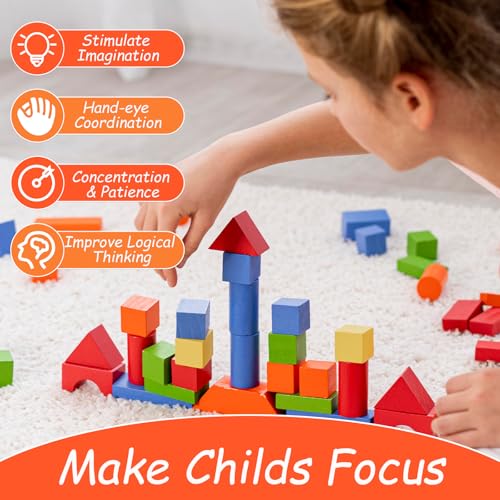1000 Piece Dominoes Set for Kids with Extra 20 Blocks (1020 Count)