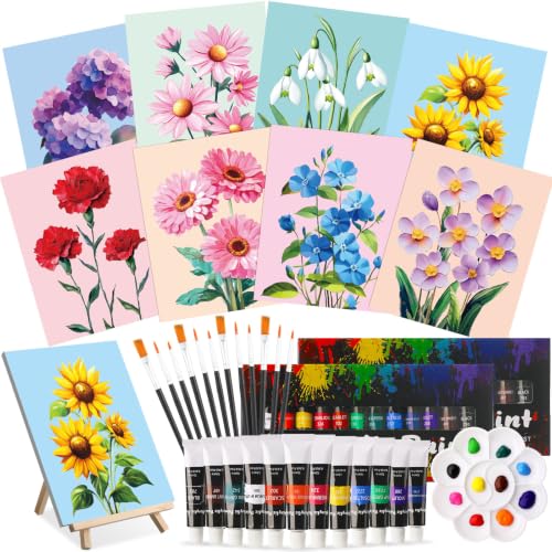 36 Pcs Paint and Sip Kit Gift for Adults 8''x10'' (36 Count)